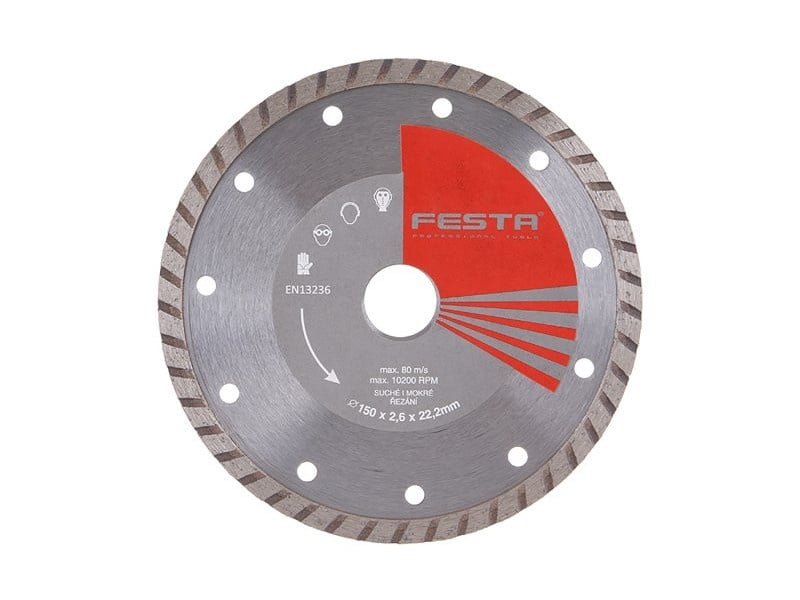 FESTA Disc de tăiere diamantat 150 x 2,6 x 22,2 mm turbo