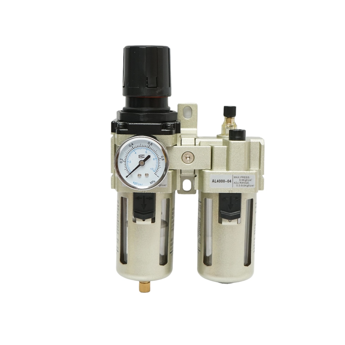 Filtru aer si ungator cu regulator de presiune max. 1 MPa, racord 1/2 , Cod: DISMS39