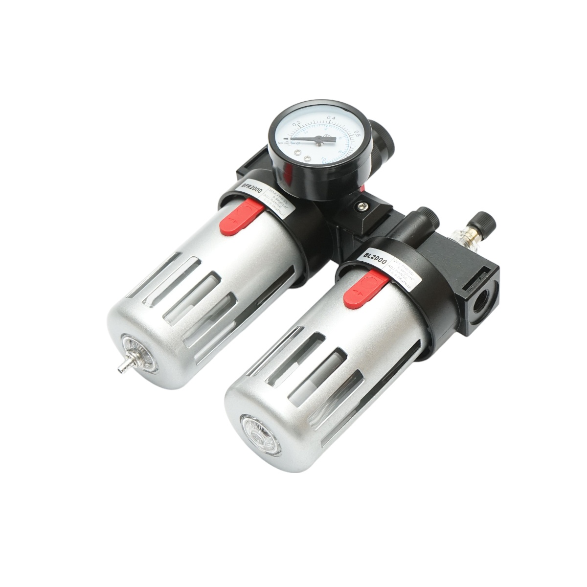 Filtru aer si ungator cu regulator de presiune max. 1 MPa, racord 1/4, Cod: DISMS34