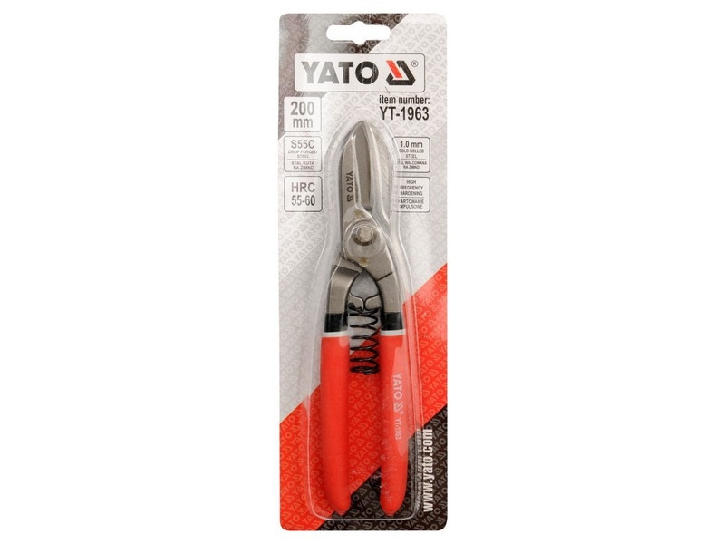 Foarfece de tăiat plăci YATO 200 mm drept - 1 | YEO