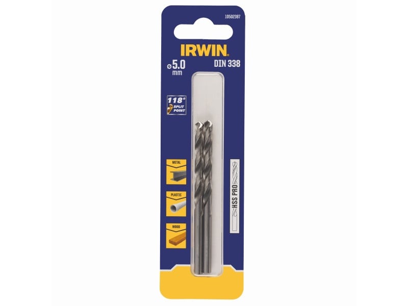 Freză IRWIN 5 x 86/62 mm HSS PRO cilindrică (2 buc) - 1 | YEO