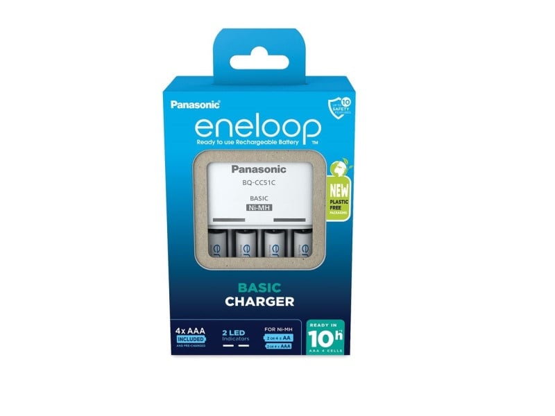 Încărcător de baterii ENELOOP + 4 baterii AA/pencil 1,2 V 1900 mAh