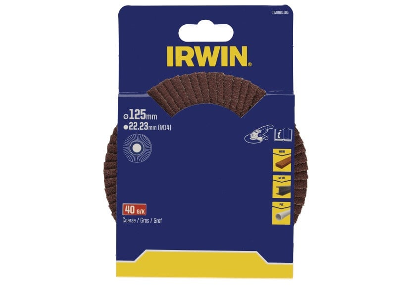 IRWIN Disc cu clape 125 x 22 mm P40