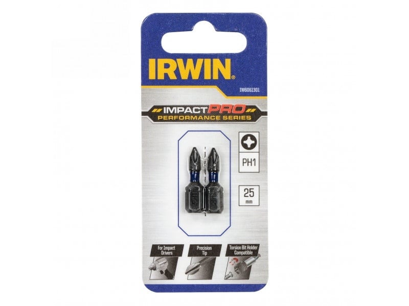 IRWIN Impact Pro Bithegy PH1 x 25 mm (2 buc)