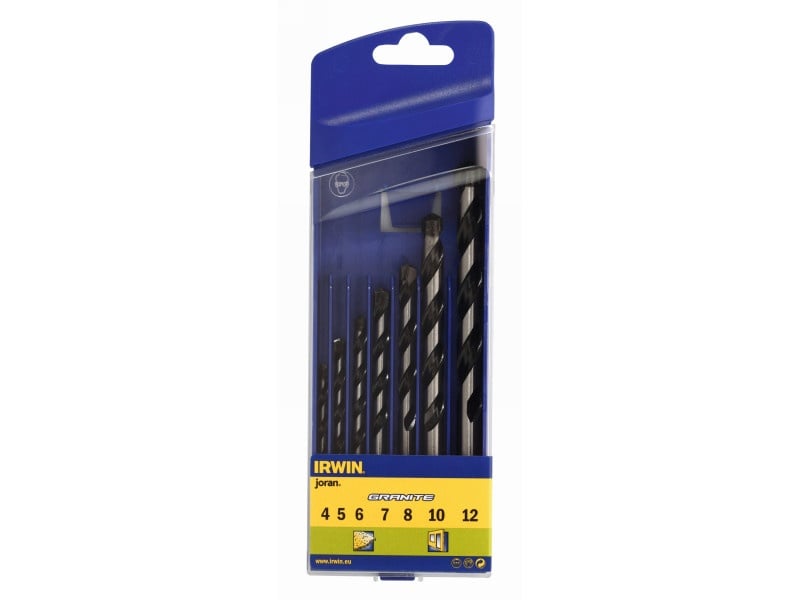 IRWIN Set de burghie pentru granit 7 piese cilindrice (4-5-6-7-8-10-12 mm) - 2 | YEO