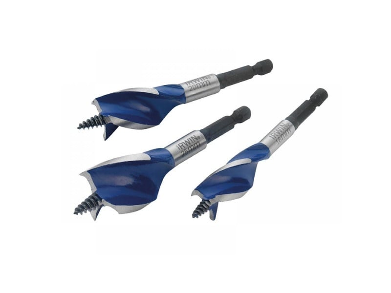 IRWIN Set de burghie pentru lemn 3 piese bit Blue Groove 6x