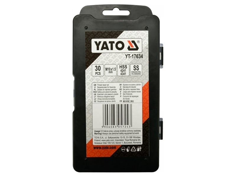 Kit de reparare a filetului YATO 30 bucăți M10 1,5 mm - 3 | YEO