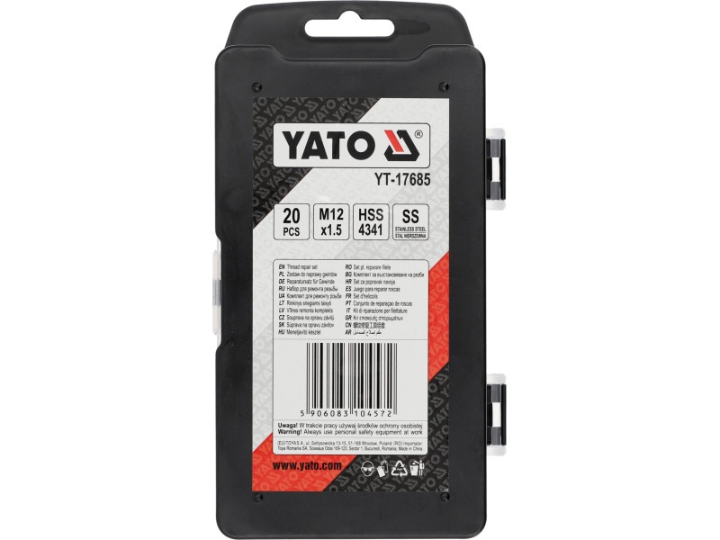 Kit de reparare a filetului YATO 30 bucăți M12 x 1,5 mm - 2 | YEO