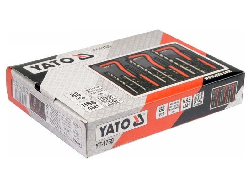 Kit de reparare a filetului YATO 88 bucăți M6-M8-M10 - 3 | YEO