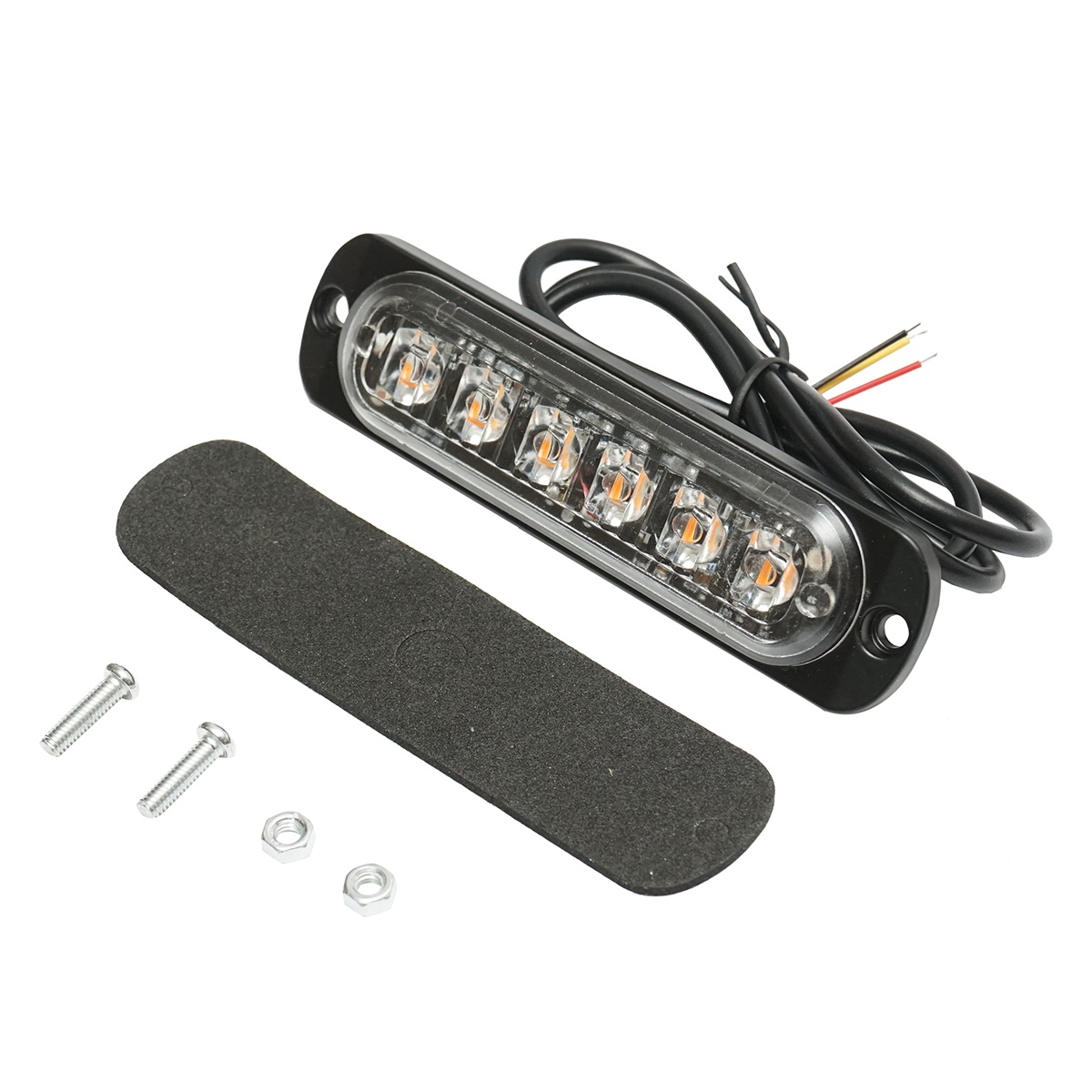 Lampa gabarit LED 12-24V, 6W, galben, 6 LED-uri 110x30x12mm , Cod: BK79852 - 1 | YEO