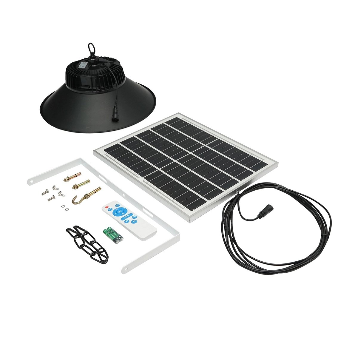 Lampa LED 100W, 6500K cu panou solar policristalin 16W si telecomanda, Cod: BK78968, Brand: BRECKNER GERMANY, - 1 | YEO