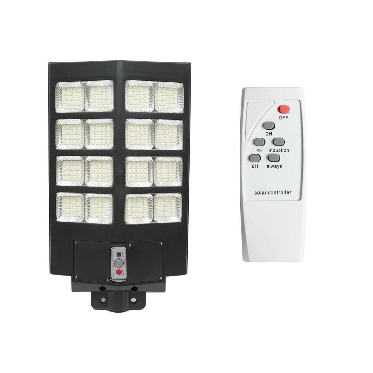 Lampa solara LED iluminat stradal 800W, 6500K, IP65 cu panou solar senzor de miscare telecomanda, Cod: BK69854 Echivalență: DISLT18, Breckner Germany