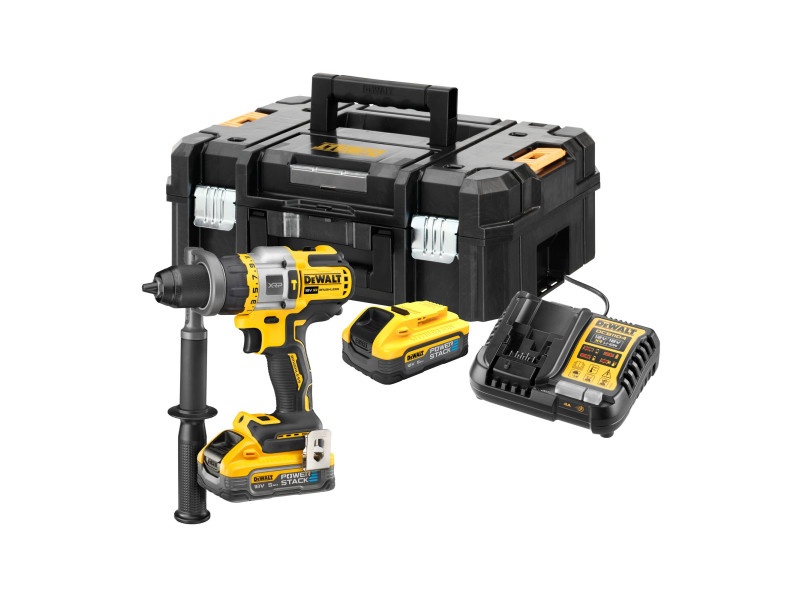 Mașină de găurit cu percuție fără fir DEWALT 18-54 V perie de carbon aprox. 126 Nm (2 baterii 5.0 Ah + încărcător + TSTAK) - 2 | YEO