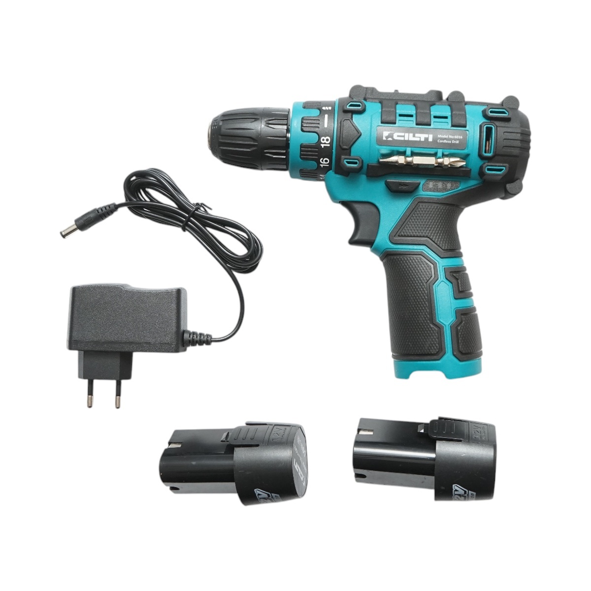 Masina de gaurit si insurubat cu 2 acumulatori 12V/1.5Ah, cuplu 17-19Nm, Cod: DISTN76