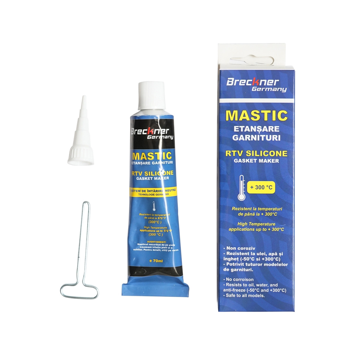 Mastic, silicon de etansare pentru garnituri +300 grade, Cod: BK69638, Brand: BRECKNER GERMANY