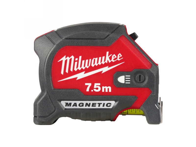 MILWAUKEE Bandă de măsurat 7,5 m x 30 mm cu lumină magnetică LED