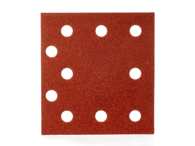 MILWAUKEE Velcro tampon de șlefuit STD 115 x 107 mm / P120 10 găuri (10 buc)