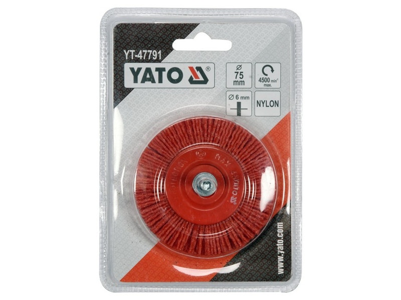 Perie YATO cu peri de plastic de 75 mm - 2 | YEO