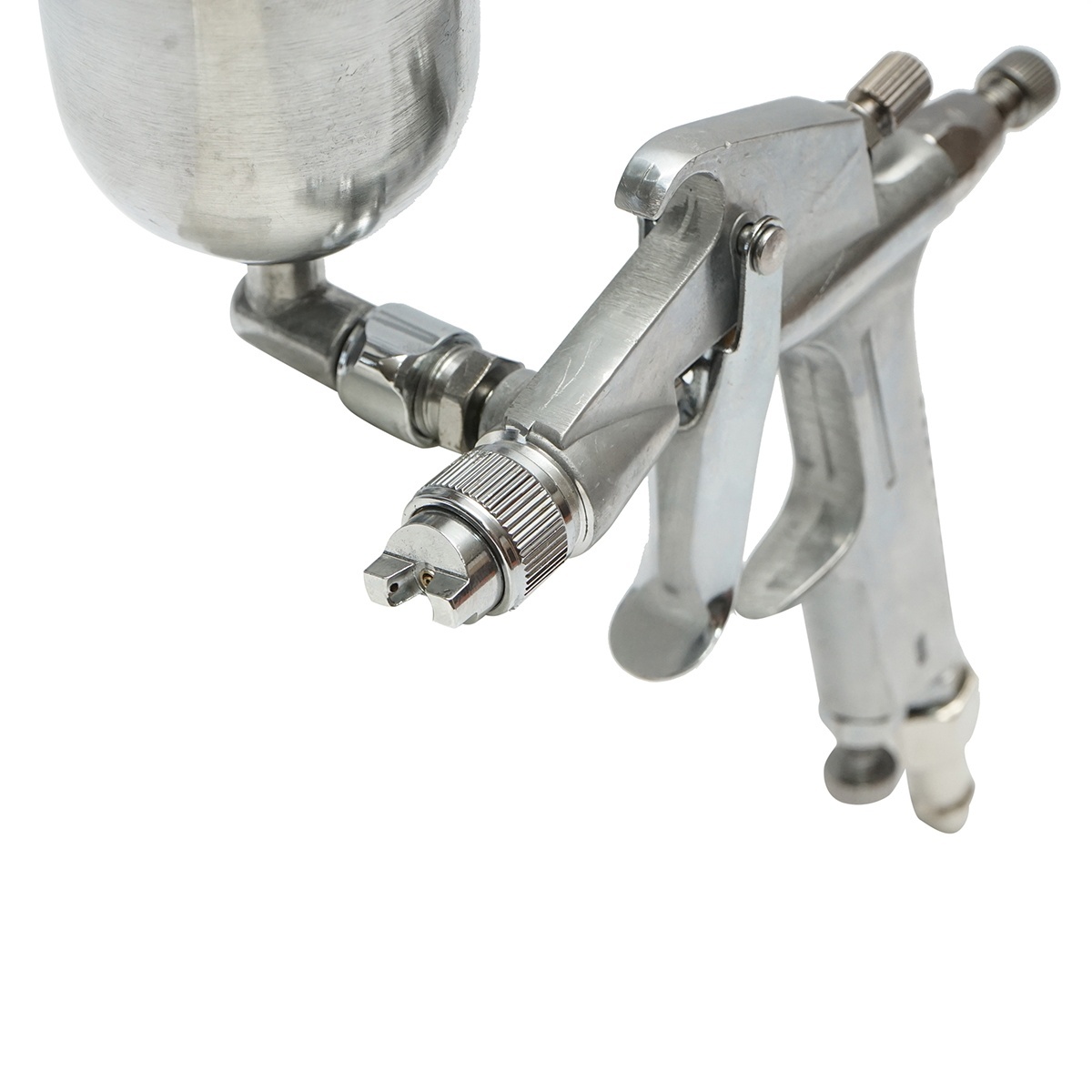 Pistol de vopsit cu aer comprimat 200ml, duza 0.5mm, debit 60ml/min, presiune max. 2.5 bar F-2 , Cod: BK76122 - 3 | YEO