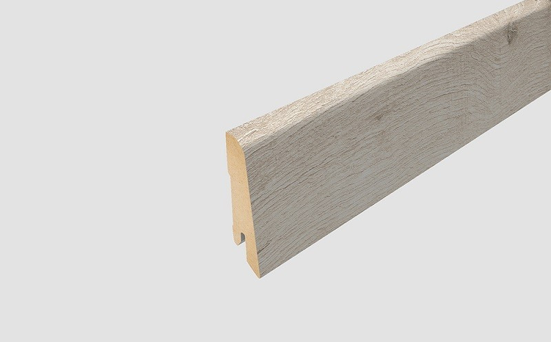 Plinta Mdf, 240 x 1.4 x 8 cm, L494, pentru Parchet laminat Egger Pro, Stejar alb Cesena, EPL143N si Parchet laminat Egger Pro, Stejar Corton alb, EPL051N, Egger