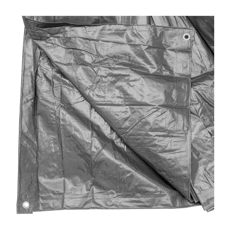 Prelata cu ochiuri de prindere 160g/m2 gri 10x25m, Cod: BK89409, Echivalență: DISCV39, Breckner Germany - 1 | YEO