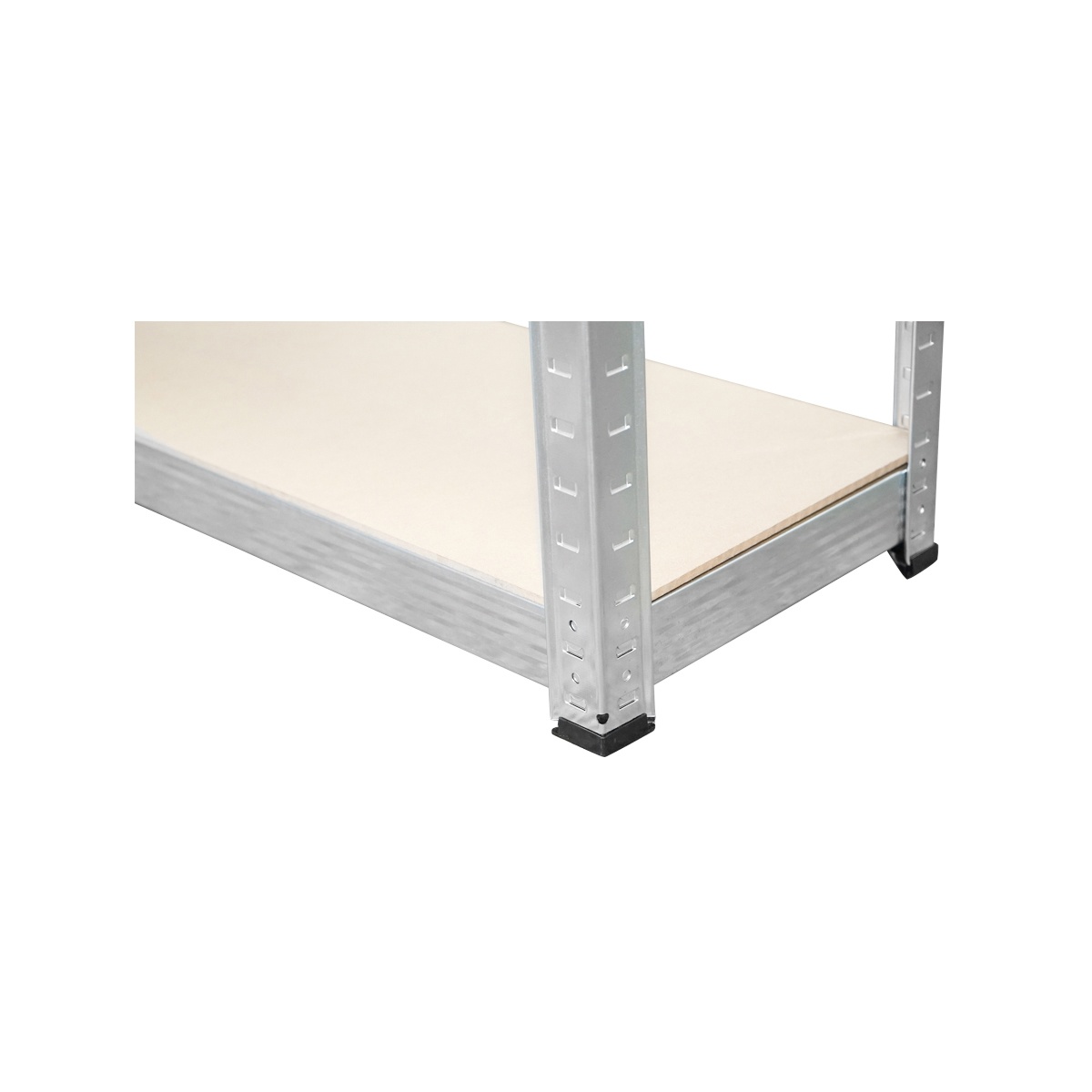 Raft metalic cu 5 polite MDF, 180x90x50cm, 175kg/polita, montaj fara suruburi, galvanizat , Cod: BK92947, Brand: BRECKNER GERMANY