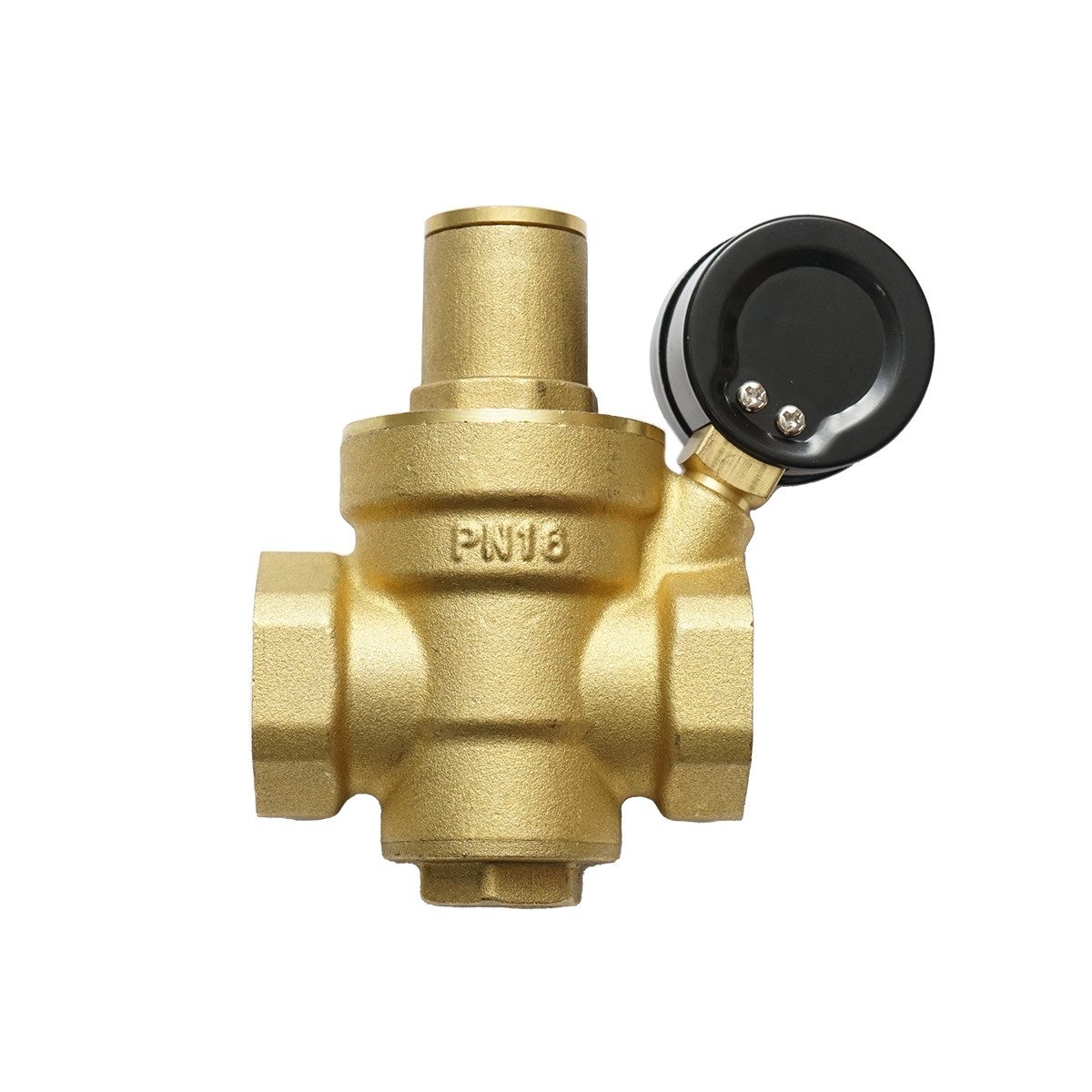 Regulator de reducerea a presiunii apei 1-1 tol, reglabil cu sita filtrare si manometru DN25, pentru instalatii solare rezidentiale, Cod: DISKN02, Breckner Germany