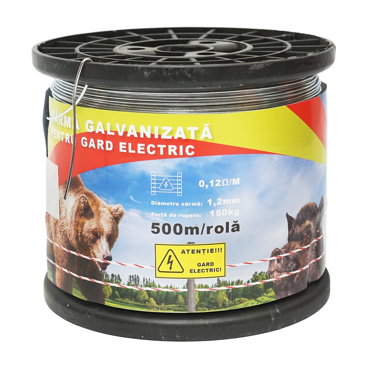 Sarma galvanizata pentru gard electric 1,2mm x 500m, Cod: BK87610, Brand: BRECKNER GERMANY