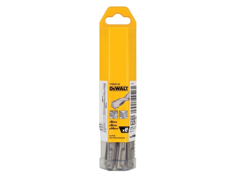 Set de burghie DEWALT SDS-Plus 6 piese (6 -10 mm)