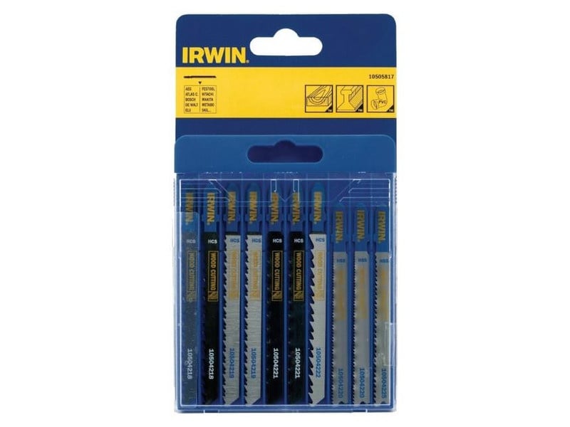 Set IRWIN din 10 piese de lame de ferăstrău decop pentru metal și lemn