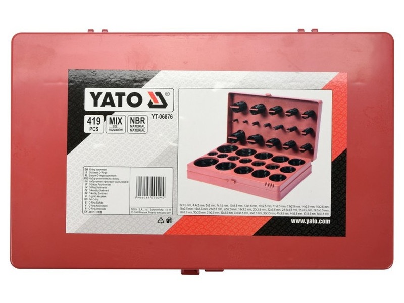 Set O-ring YATO 419 bucăți - 1 | YEO