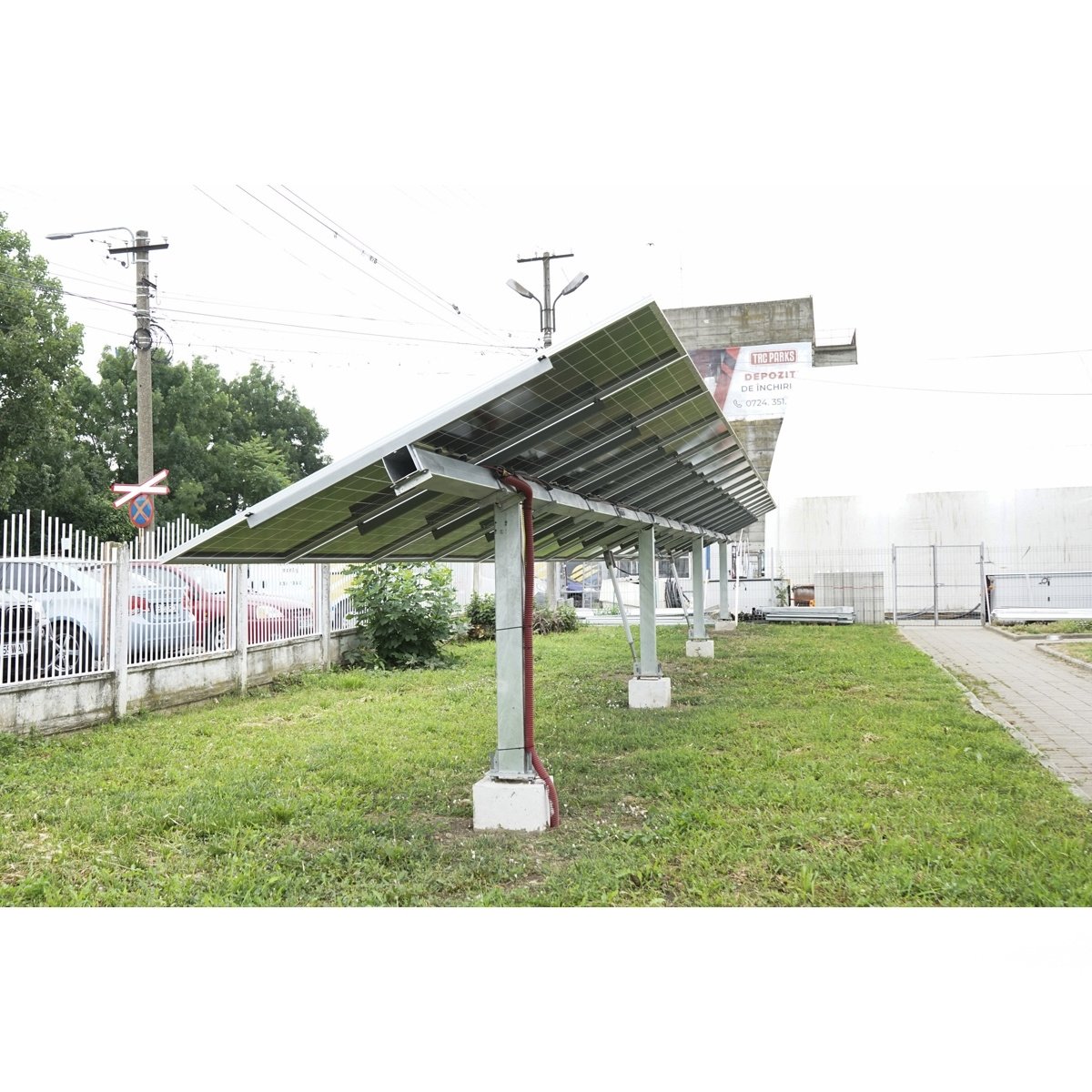 Sistem complet montare, structura tracker solar automat 14,75 KW, 1 rand, Cod: BK77977, Brand: BRECKNER GERMANY - 1 | YEO