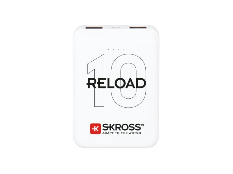 SKROSS Powerbank 10000 mAh cu cablu USB cu două ieșiri