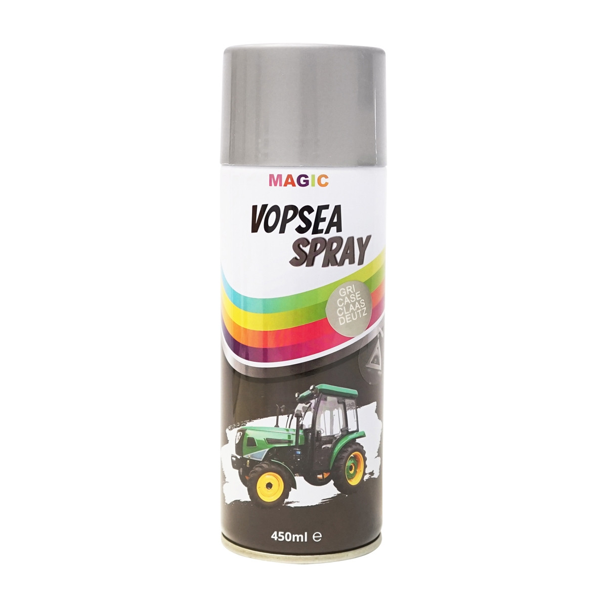 Spray vopsea auto gri tip Case, Claas, Deutz, profesionala cu uscare rapida, Cod: BK839104, Brand: MAGIC