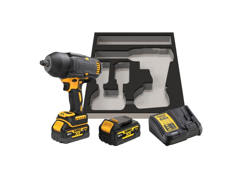 Șurubelniță cu impact DEWALT fără fir 18 V fără perie de carbon (2 baterii de 5,0 Ah + încărcător) DCF900P2G - 2 | YEO