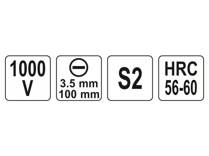 Șurubelniță YATO 3,5 x 100 mm izolată până la 1000 V - 3 | YEO