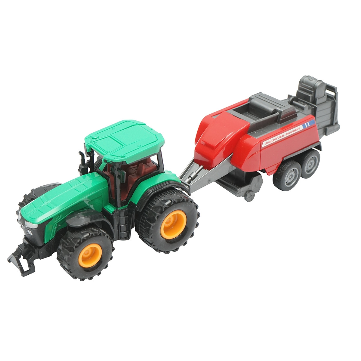 Tractor verde cu remorca, 304x85x83mm jucarie copii +3 ani, Cod: DISLW89G - 2 | YEO