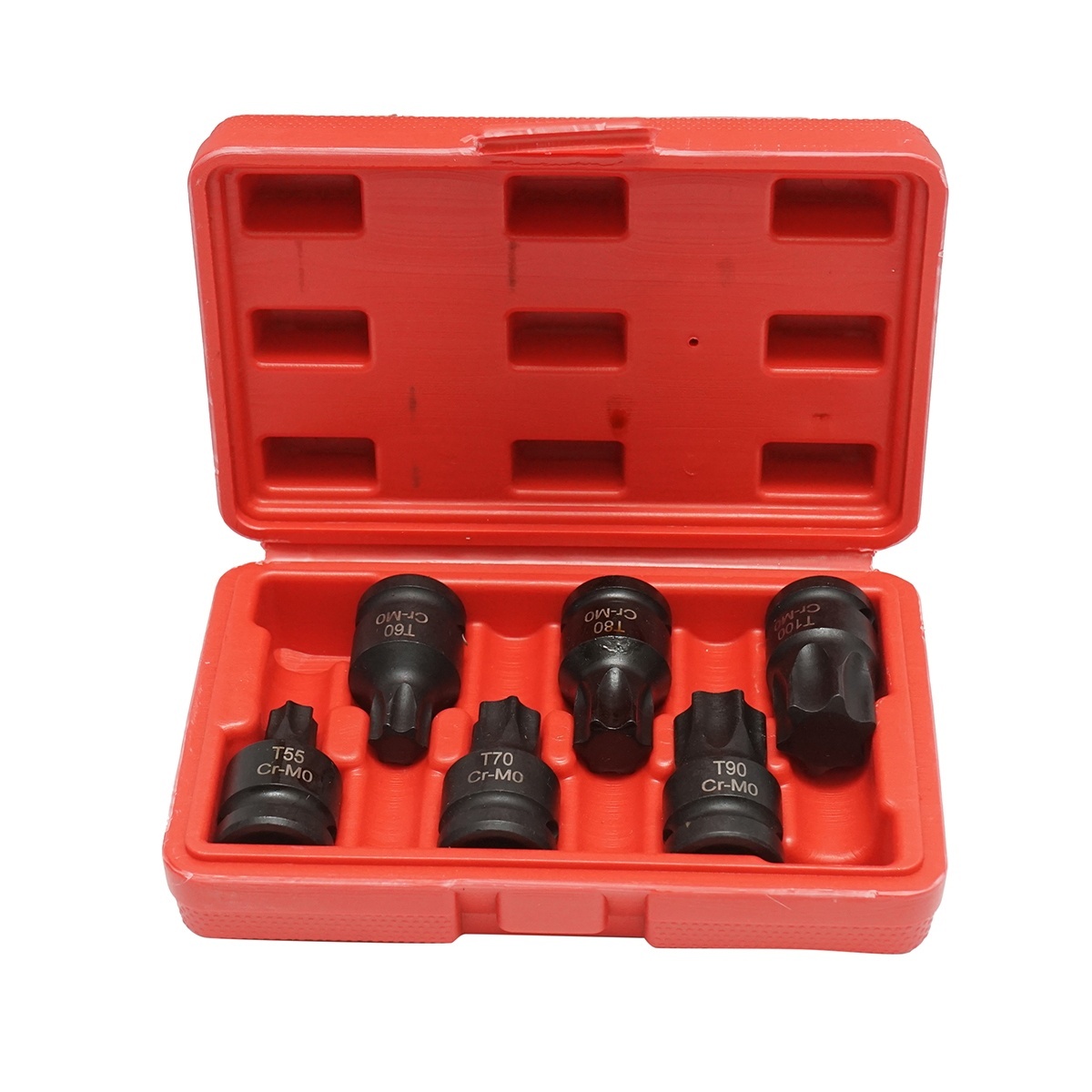 Trusa chei tubulare de impact torx T55-T100, patrat 1/2 inch 6 piese , Cod: DISTT07