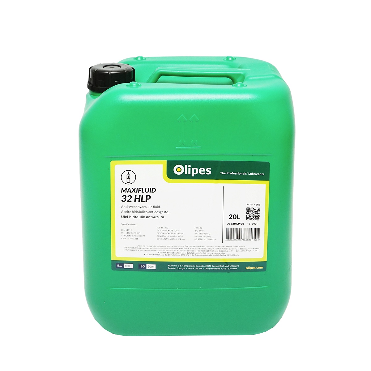 Ulei hidraulic Olipes MAXIFLUID 32 HLP H32 20L, Cod: OL32HLP/20, Brand: OLIPES