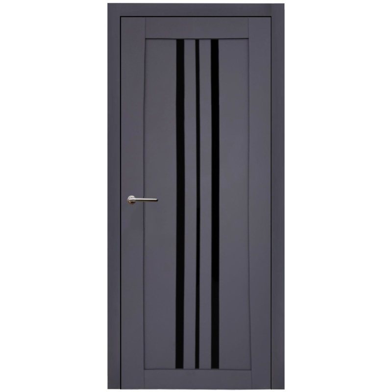 Usa interior, KD 12, lemn & mdf, 70x200cm, antracit mat, reversibila, KDoors