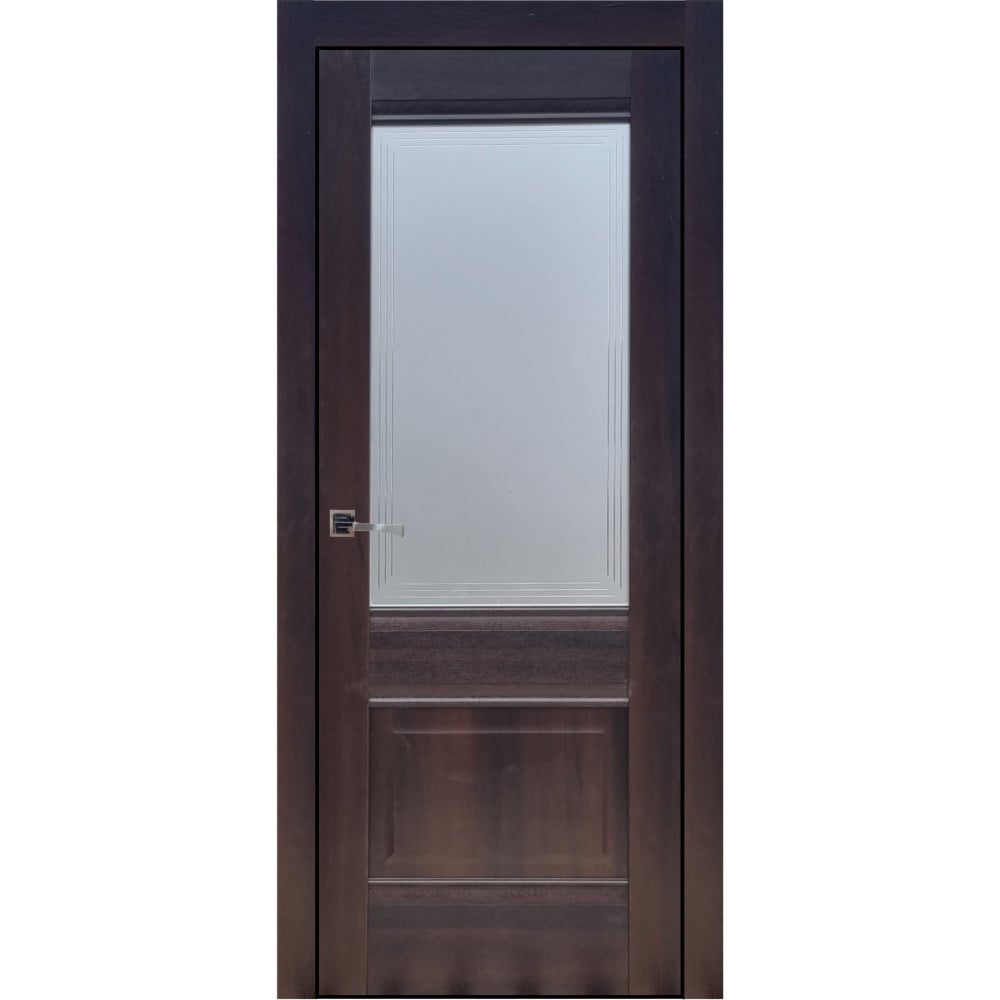 Usa interior, Lorrene G, lemn & mdf, 60x200cm, maro, Stejar bordeaux, reversibila, Doors