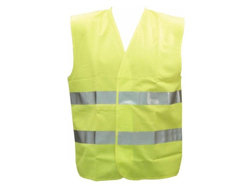 Vestă cu dungi reflectorizante FLUO galben XL