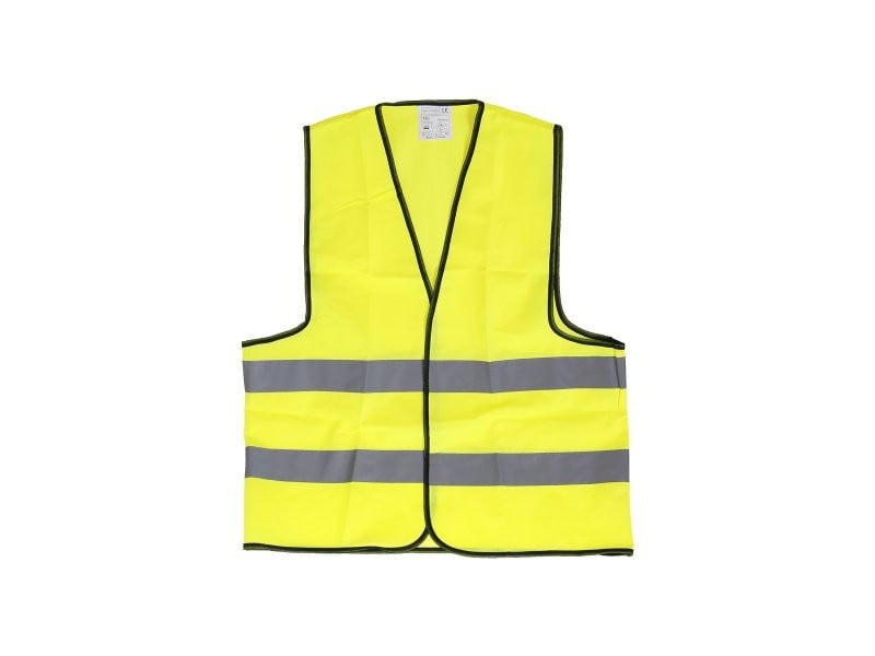 Vestă cu dungi reflectorizante FLUO galben XXL