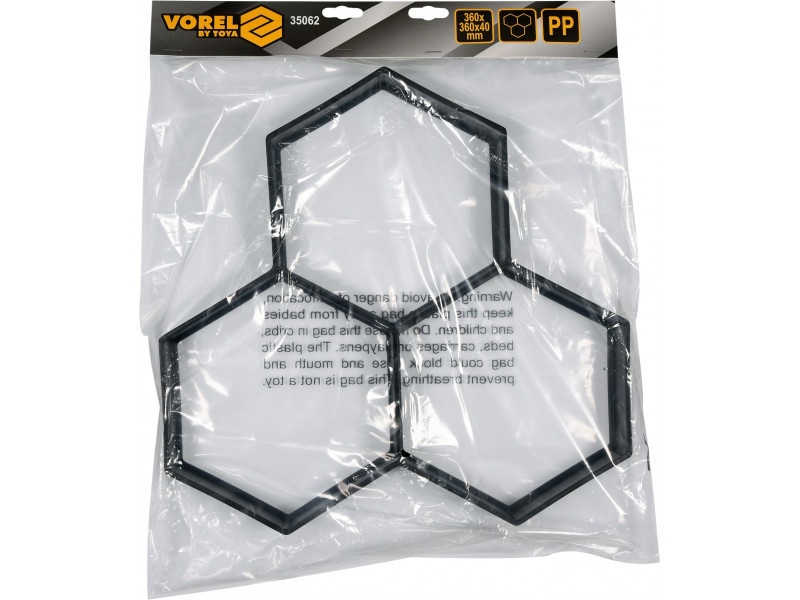 VOREL Șablon pătrat pentru piatră 360 x 360 x 40 mm - 2 | YEO