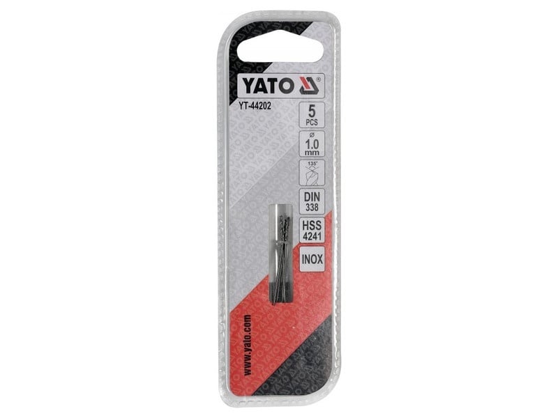 YATO Auger 1,0 x 34/11 mm inox HSS Premium (5 buc) - 2 | YEO