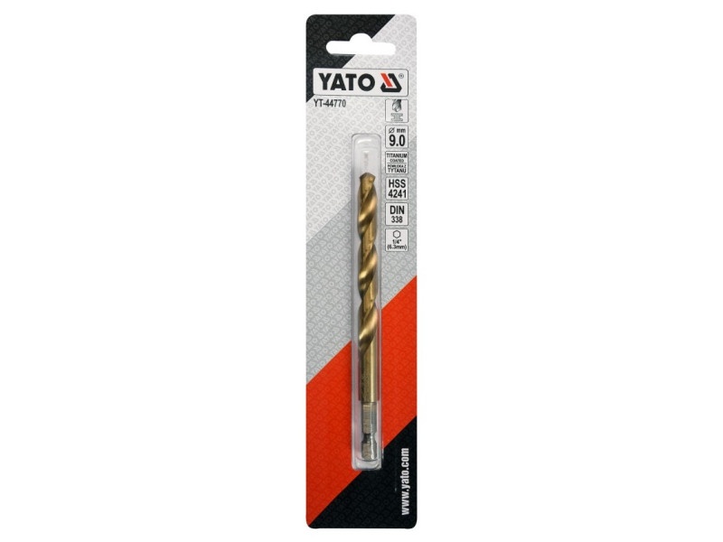 YATO Auger 9,0 x 125/81 mm Suport de bit HSS-TiN - 1 | YEO
