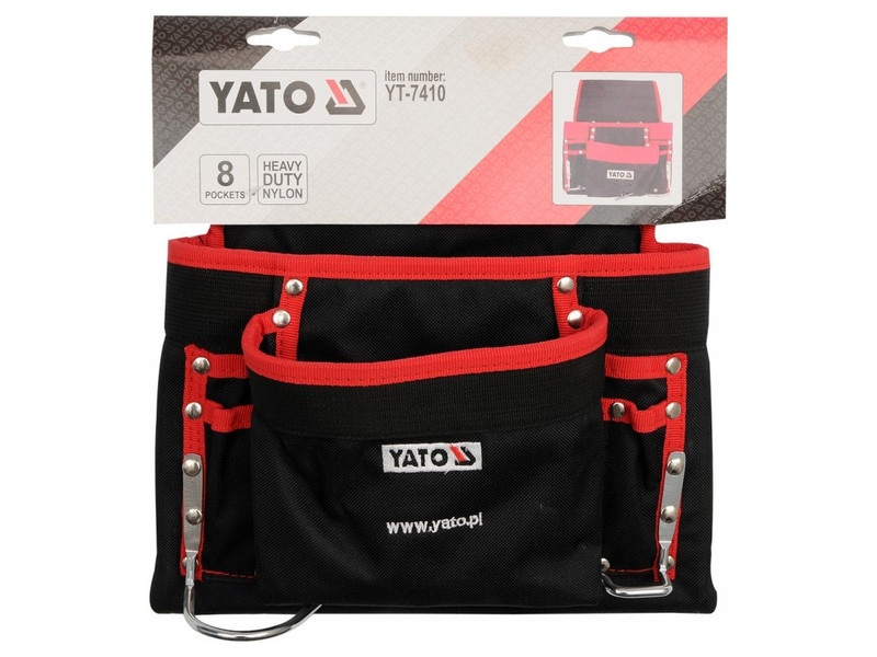YATO Belt clip-on unghii și instrumente titular sac 8 buzunare - 1 | YEO