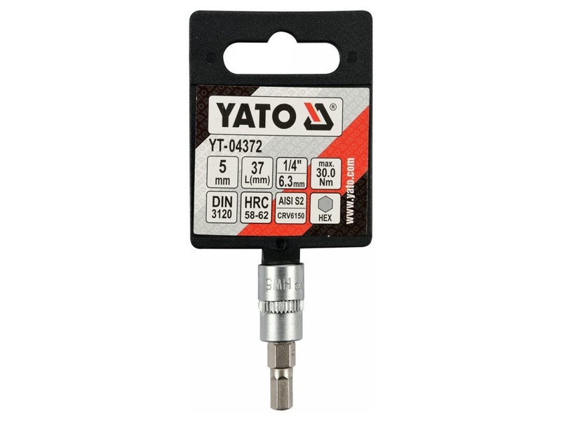 YATO Bit cheie tubulară Allen 1/4" 5 mm CrV - 2 | YEO