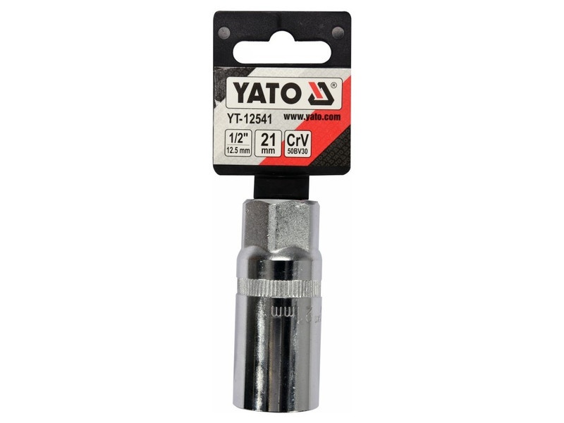 YATO Cheie cu lumânare 1/2" 21 mm / 64 mm CrV - 1 | YEO