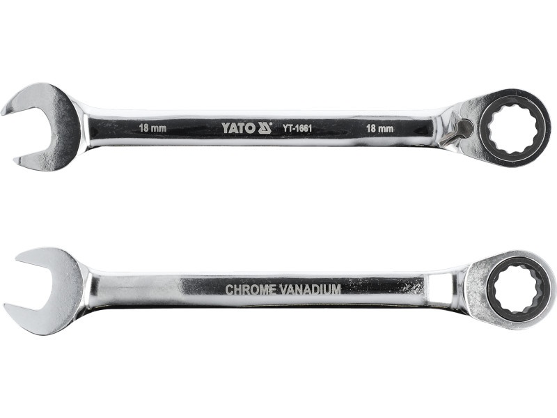 YATO Cheie stea cu clichet 18 mm / 235 mm 72T CrV - 1 | YEO